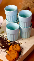 Kadak-e-Kulhad ceramic tea cups inspired by Indian cutting chai culture in pastel hues by KLAEORA