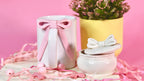 baby pink 3d bow ceramic mug