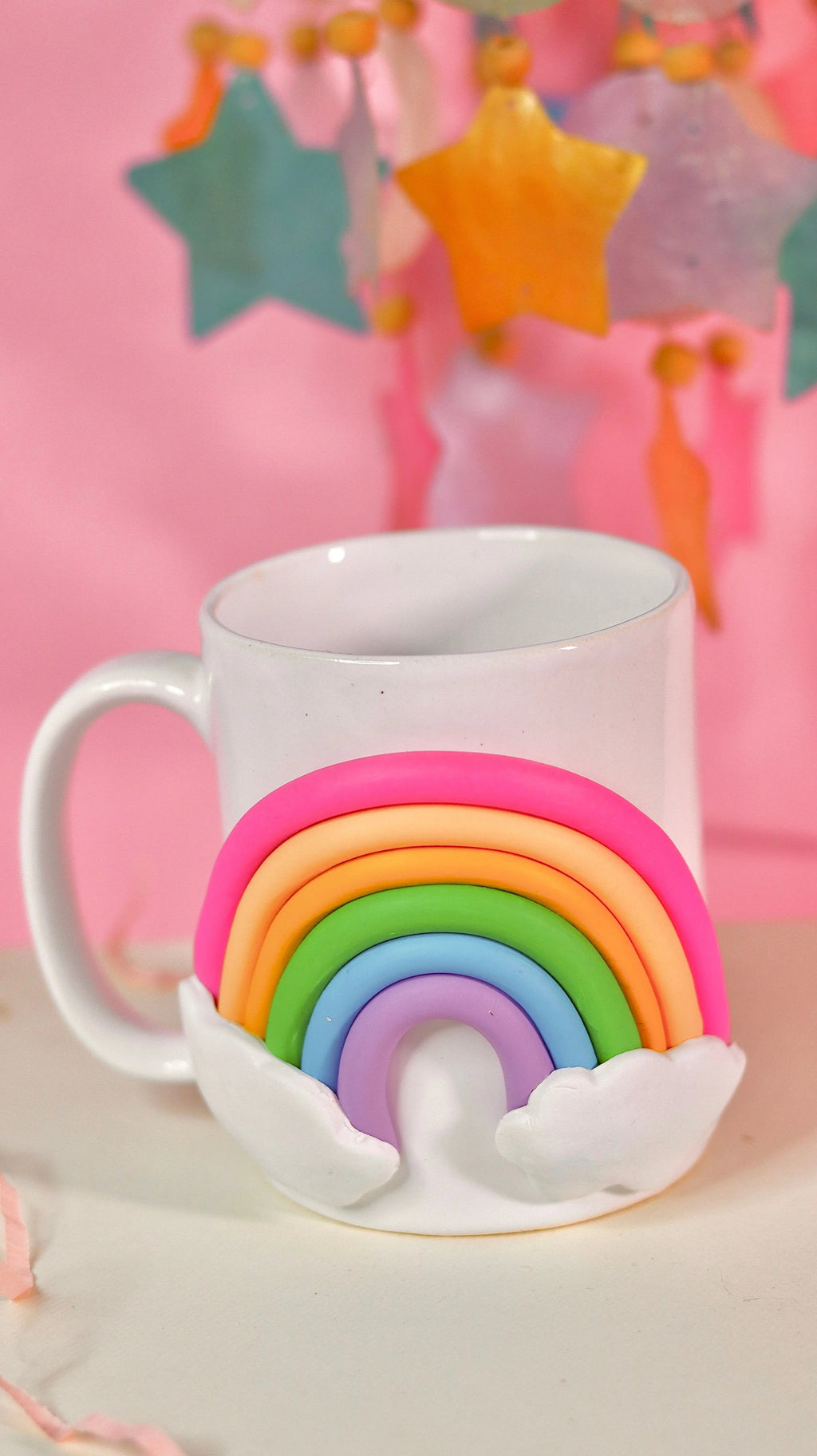 rainbow cloud mug